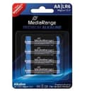 Pikkukuva 3 / 5: MediaRange MRBAT104, Kertakäyttöinen akku, AA, Alkali, 1,5 V, 4 kpl, 1850 mAh