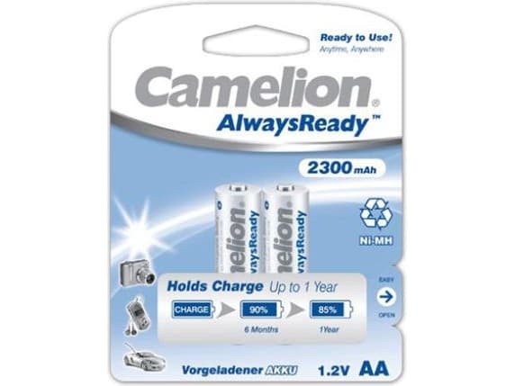 Camelion Always Ready "Premium" NH-AA2300AR-BP2 - Batteri 2 x AA-type - NiMH - (oppladbart) - 2300 mAh