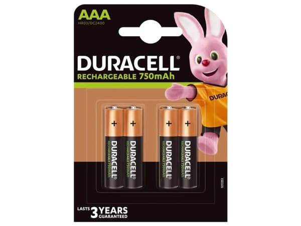Duracell StayCharged - Batteri 4 x AAA - NiMH - (ladbare) - 750 mAh