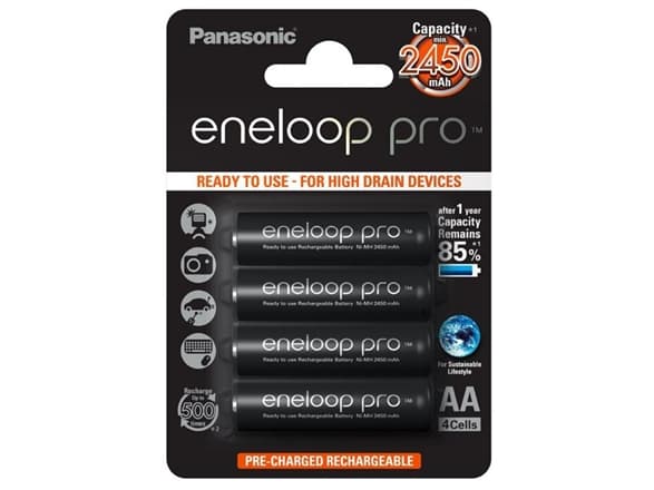 Panasonic Eneloop Pro - Akku 4 x AA-tyyppi - NiMH - (ladattava) - 2450 mAh
