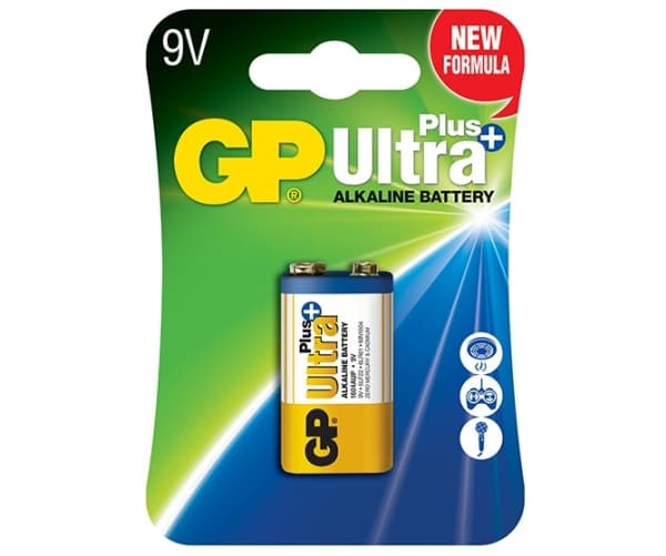 GP Batteries Ultra Plus Alkaline 1604AUP, Engangsbatteri, 9V, Alkalinsk, 9 V, 1 stykker, 7 år