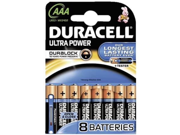 Duracell batteries - AAA - 1,5V - Plus Power -  8-Pack