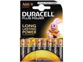 Duracell batteries - AAA - 1,5V - Plus Power -  8-Pack