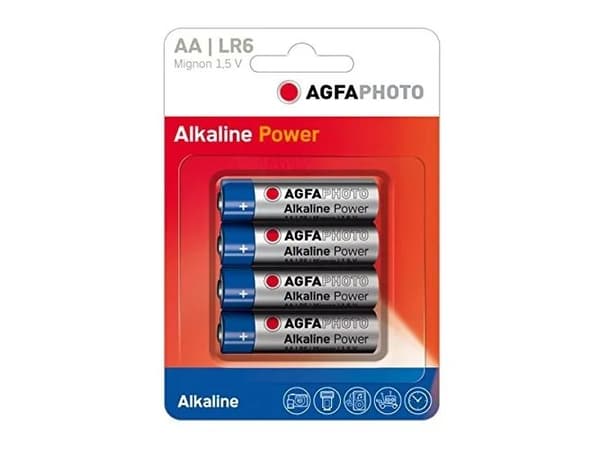 AgfaPhoto - Batteri 4 x AA-type - Alkalisk