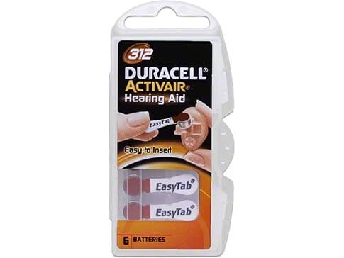 Duracell DA13 ACUSTICA, Kertakäyttöinen akku, Sinkki-ilma, 1,4 V, 6 kpl, Metallinen, Oranssi, Nappi/kolikko