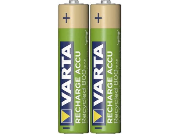 Varta Recharge Accu Recycled 56813 - Batteri 2 x AAA - NiMH - (ladbare) - 800 mAh