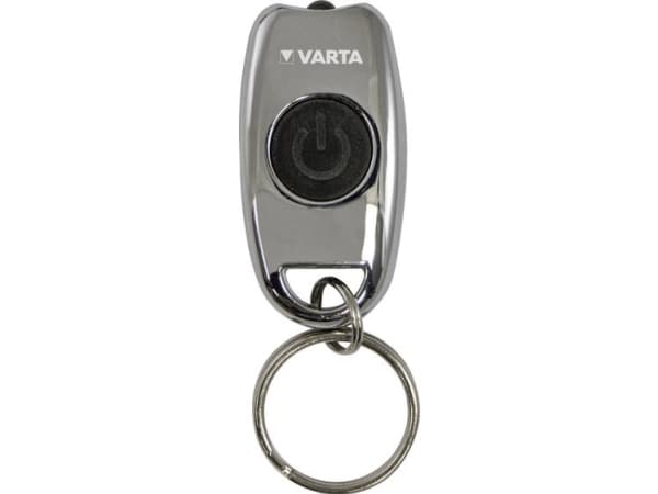 Varta L.E.D. METAL KEY CHAIN LIGHT - Schlüsselanhänger-Blinklicht - Chrom - LED - CR2016 (16603101401)