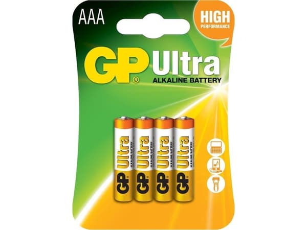 GP AAA batteri Ultra Alkali Mangan 1,5 V 4 stk