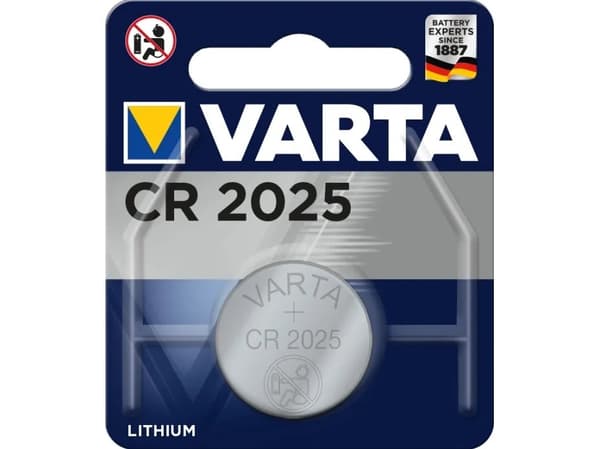 Varta -CR2016, Kertakäyttöinen akku, CR2016, Litium, 3 V, 1 kpl, Metallinen