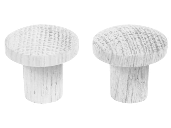 Home>it® træknop Ø25 mm egetræ Hvid 2-pak