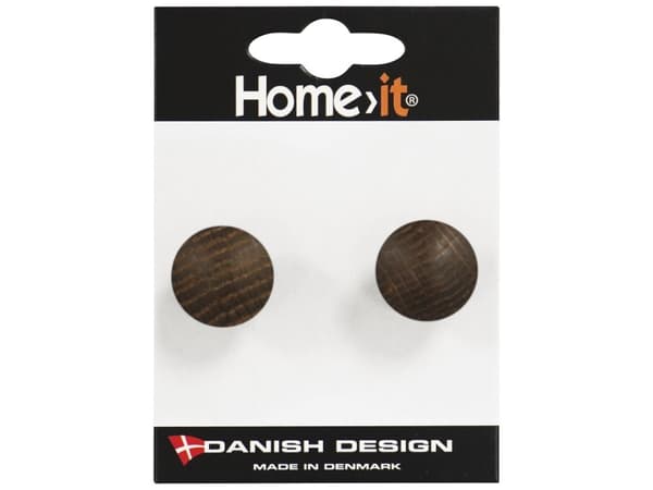 Home>it® træknop Ø25 mm røget eg 2-pak