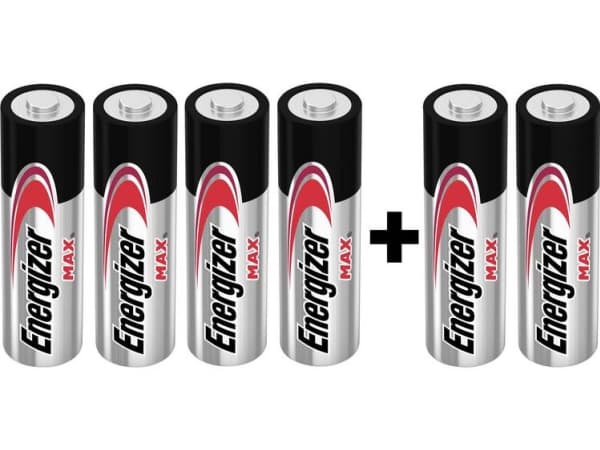 Energizer Max 4+2 AA-batteri Alkali-mangan 1.5 V 6 stk