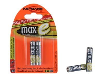 ANSMANN maxE - Batteri 2 x AAA - NiMH - (oppladbart) - 800 mAh