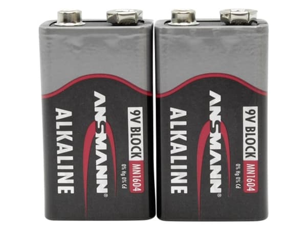 ANSMANN E-BLOCK - Batteri 2 x 6LF22 - Alkalisk