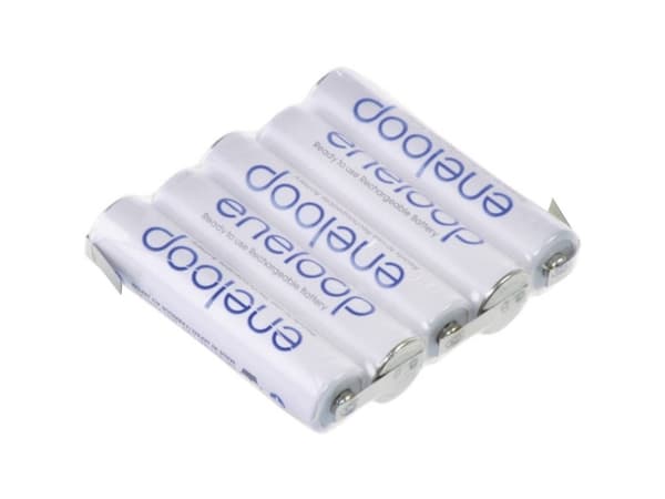Panasonic eneloop Reihe F1x5 Batteripakke Celletal: 5 Batteristørrelse: R03 (AAA) Z-loddefane NiMH 6 V 750 mAh