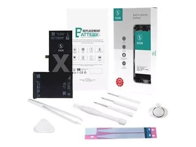 SiGN SN-IPXBATT - Batteri - Li-pol - 2700 mAh - vit - för Apple iPhone X