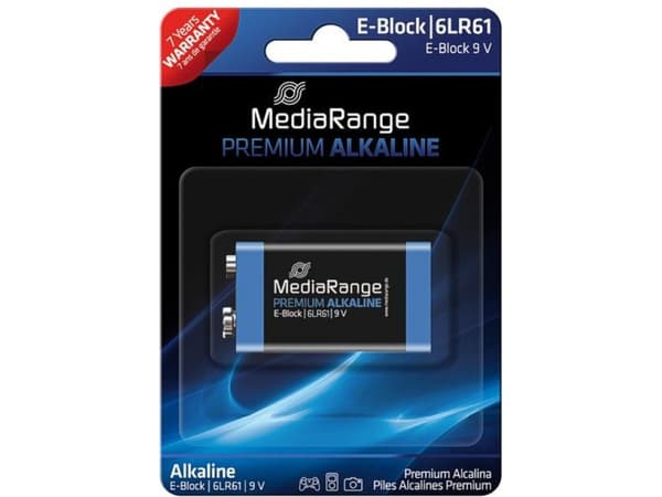 MediaRange Premium E-Block - Batteri 6LR61 - Alkalisk