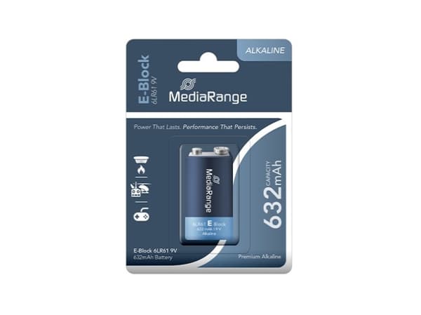 MediaRange Premium E-Block - Batteri 6LR61 - Alkalisk