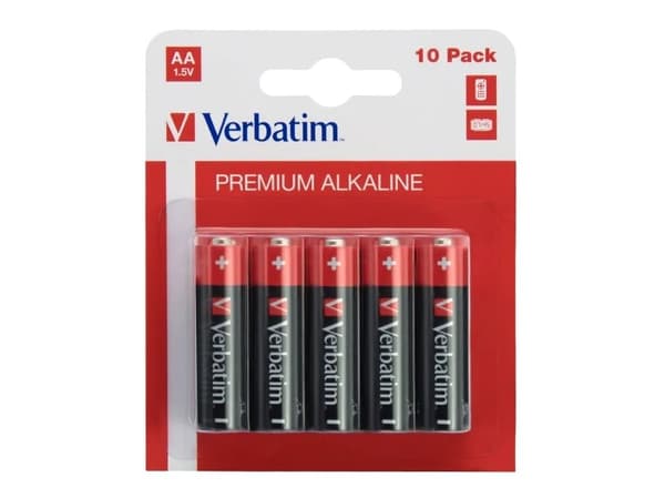 Verbatim - Batteri 10 x AA / LR6 - Alkalisk