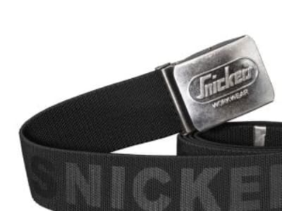 9025 Ergonomisk bælte, sort med Snickers Workwear logo, One-size