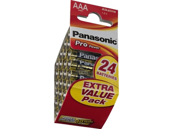 Panasonic Pro Power LR03PPG - Batteri 24 x AAA - Alkalisk