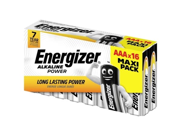 Energizer - Batteri 16 x AAA - Alkalisk