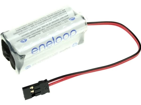 Panasonic eneloop Cube F2x2 akkupaketti 4x R03 (AAA) kaapeli, liitin NiMH 4.8 V 750 mAh