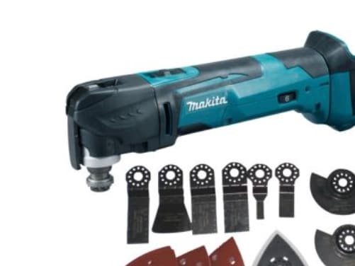 MAKITA Multicutter 18V LI-ION DTM51ZJX8 med tilbehør, leveres i Makpac system kuffert uden batterier og lader