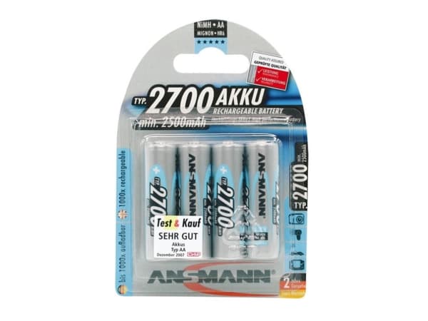 ANSMANN Energy Mignon - Batteri 4 x AA type - NiMH - (oppladbart) - 2700 mAh