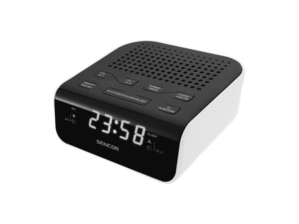 Sencor SRC 136 WH - Klokkeradio - hvit