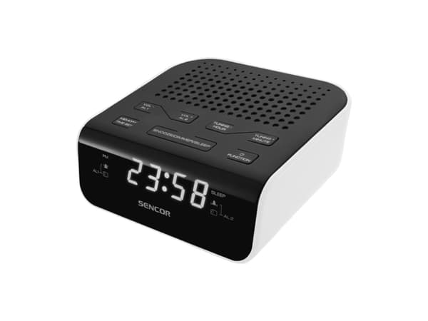 Sencor SRC 136 WH - Klokkeradio - hvit