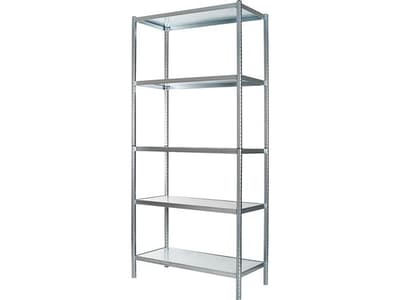 RAACO Værkstedsreol med 5 hylder - dybde 40 cm samt 8 stk stopler 1000 mm