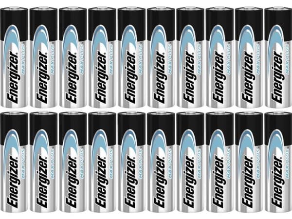 Energizer Max Plus AA, Kertakäyttöinen akku, AA, Alkali, 1,5 V, 20 kpl, Cd (kadmium), Hg (elohopea)