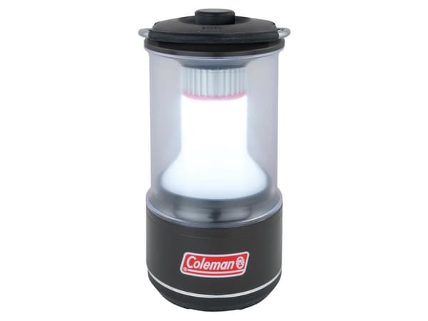 Coleman BatteryGuard, Akulla toimiva retkilyhty, Musta, Valkoinen, IPX4, 600 lm, LED, 40000 h