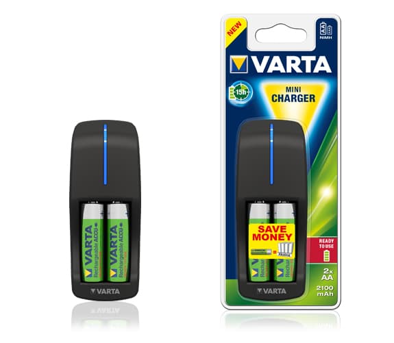 Varta 57646, Nikkelimetallihybridi (NiMH), AA, AAA, 2 kpl, Sisältää paristot