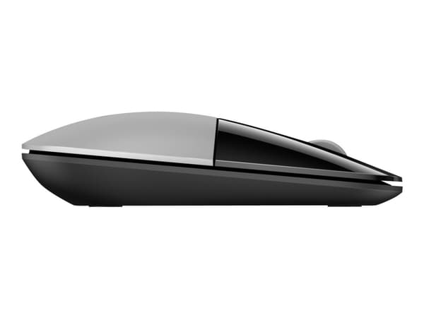 HP Langaton Z3700 -hiiri, hopea, Molempikätinen, Optinen, Langaton RF, 1200 DPI, Hopea