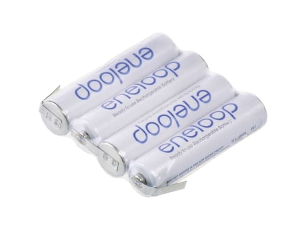 Panasonic eneloop Reihe F1x4 Batteripakke Celletal: 4 Batteristørrelse: R03 (AAA) Z-loddefane NiMH 4.8 V 750 mAh