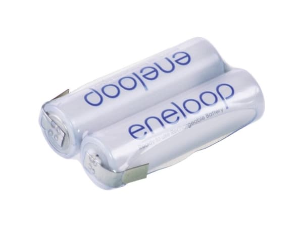 Panasonic eneloop Reihe F1x2 Batteripakke Celletal: 2 Batteristørrelse: R6 (AA) Z-loddefane NiMH 2.4 V 1900 mAh