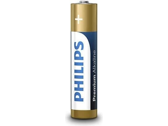 Philips Premium Alkaline batteri LR03M4B/10, Engångsbatteri, AAA, Alkalisk, 1,5 V, 4 styck, Cd (kadmium), Hg (kvicksilver), Pb (bly)
