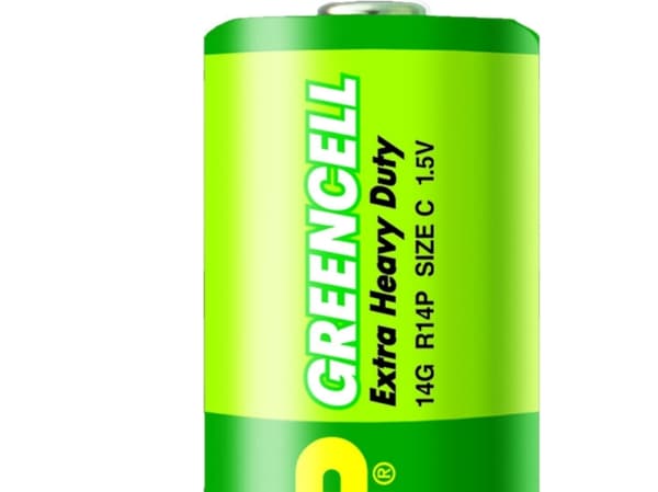 GP Batteries Greencell C, Engangsbatteri, C, Sinkklorid, 1,5 V, 2 stykker, Grønn