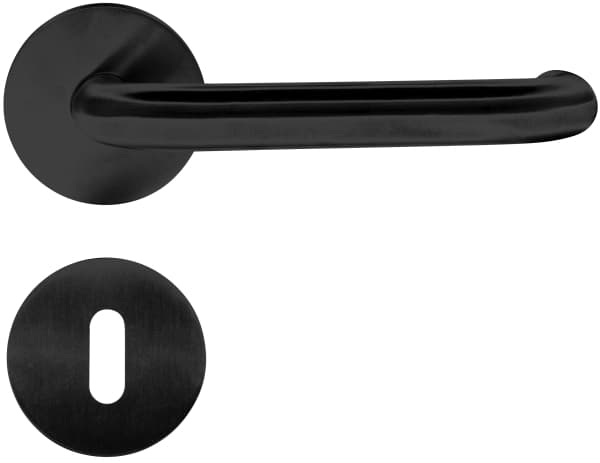 Home>it® dørgreb med U-greb 16 mm matsort