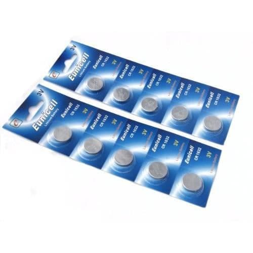 Lot 10 knappen Batterier CR1632 Lithium 3V CR 1632 EUNICELL