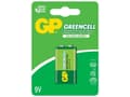 Pikkukuva 5 / 5: GP Batteries Greencell 9V, Kertakäyttöinen akku, 9V, Sinkkikloridi, 9 V, 1 kpl, Vihreä
