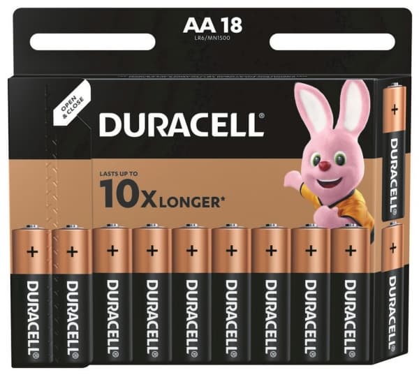 Duracell Bateria Basic AA / R6 1500mAh 18 szt.