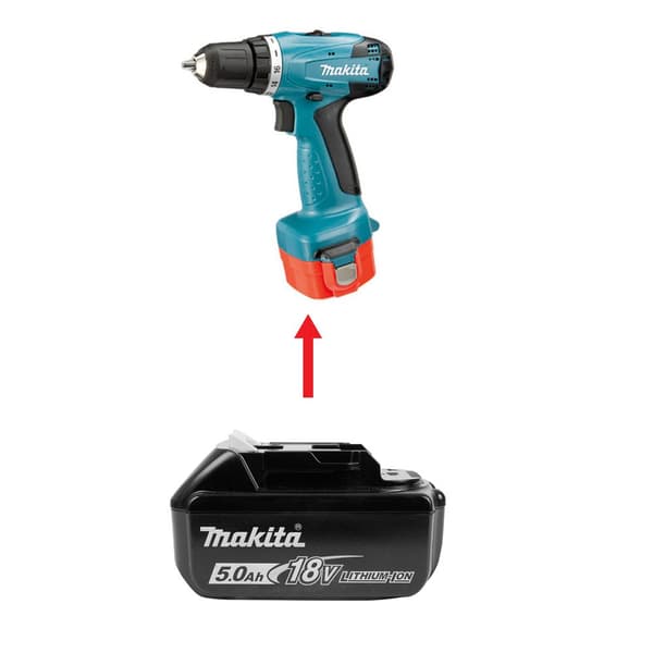 Batteriadapter Makita Li-ion till Makita Ni