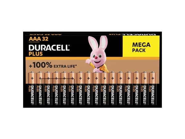 Duracell Plus-AAA BP32 AAA batteri Alkali-mangan 1,5 V 32 stk.
