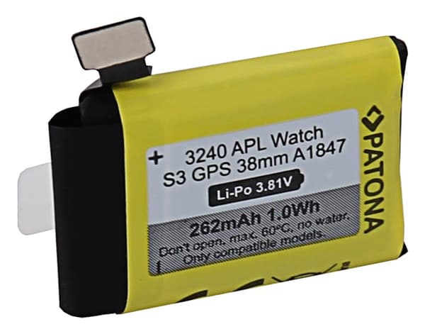 Batteri för Apple Watch Serie 3 GPS 38mm A1847 262mAh