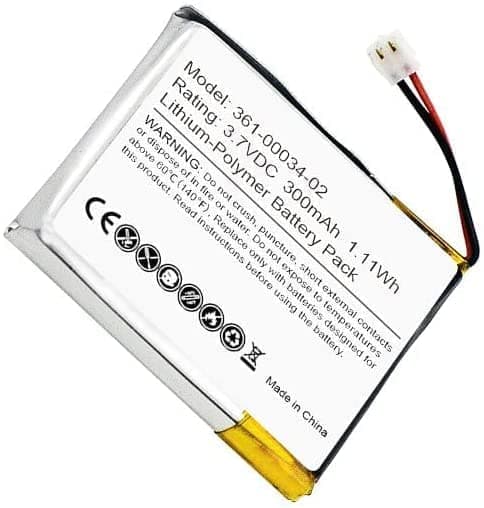 Garmin-akku 3.7V 300mAh1.11Wh 361-00034-02 Yhteensopiva Fenix 3 / Fenix 3 HR vaihto älykellon akku 300mAh - Katso paristoja