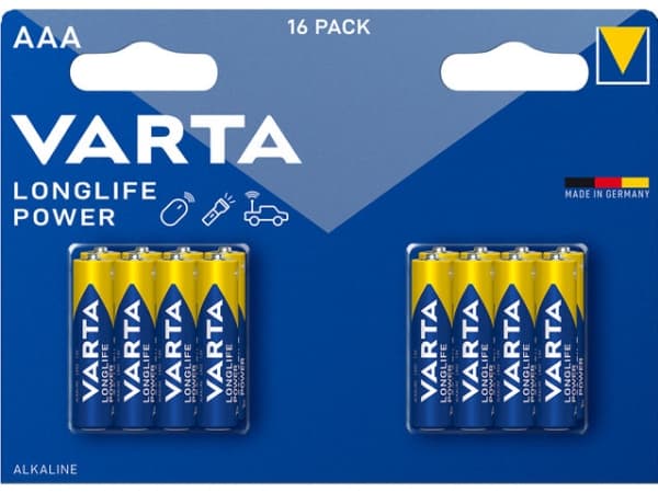 Batteri Varta Longlife Power AAA 16stk/pak blister