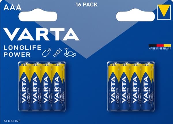 Batteri Varta Longlife Power AAA 16stk/pak blister